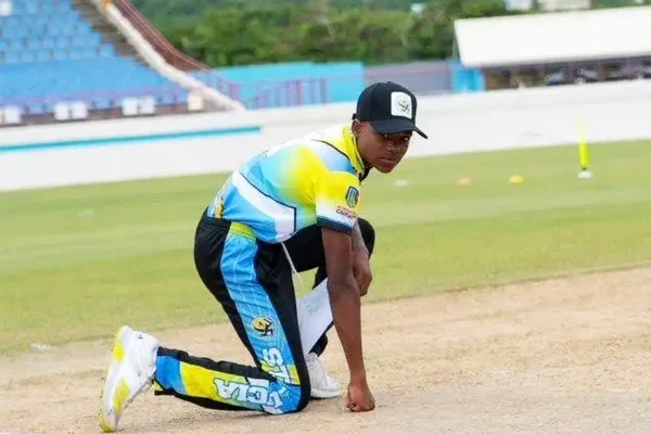 Top order batter Theo Edwards led Team Saint Lucia U-19 [Photo credit : Windwards Cricket Inc.]