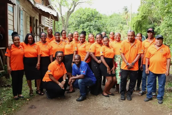 Members of the newly-formed dance group, Babonneau Cultural Ambassadors.