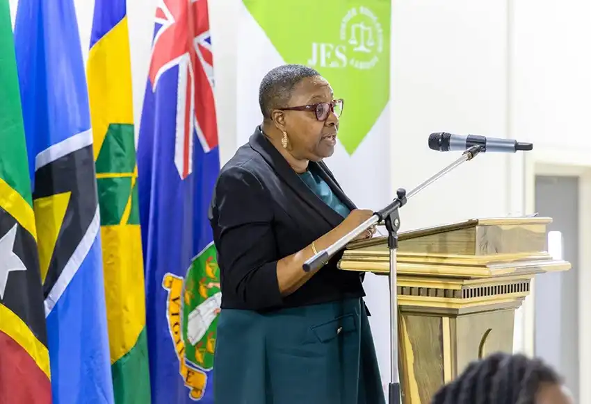 Hon. Chief Justice Margaret Price-Findlay presenting on the court system in Grenada and the ECSC