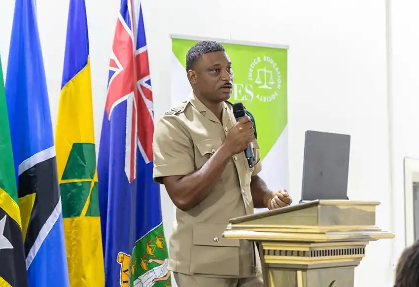 Mr. Evlyn Sylvester of His Majesty’s Prisons spoke passionately about making positive life choices
