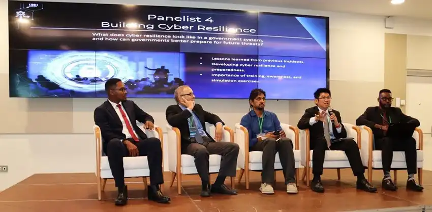 Panelists discussing how Government IT teams detect and respond to cyber threats.
