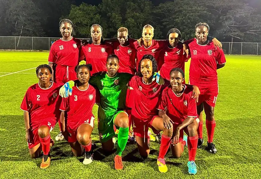 Dennery Female football team [Photo credit : SLFA] 