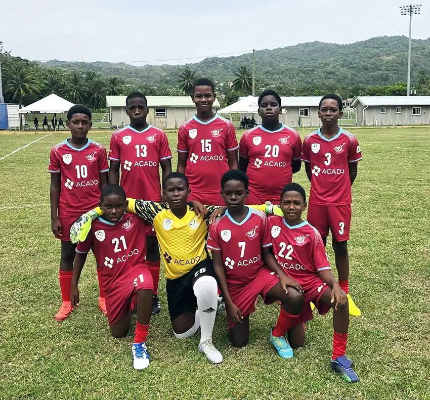 Dennery U-12 football team [Photo credit: SLFA