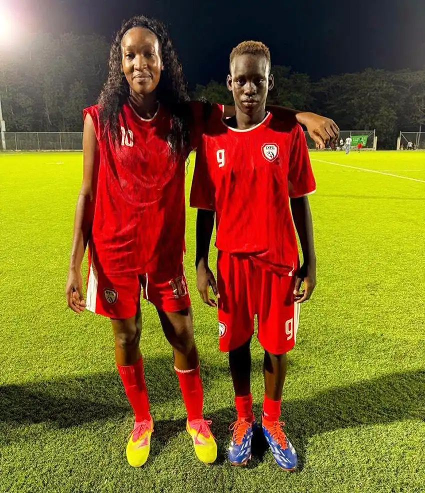 Dennery’s goal scorers [Photo credit : SLFA]