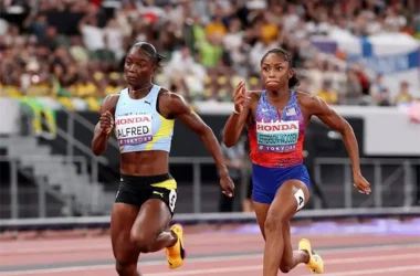 Julien Alfred and Melissa Jefferson-Wooden in tight challenge [Photo credit : Getty Images]