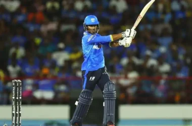 Kamil Pooran saw St Lucia Kings home with an unbeaten fifty [Photo credit: CPL T20]