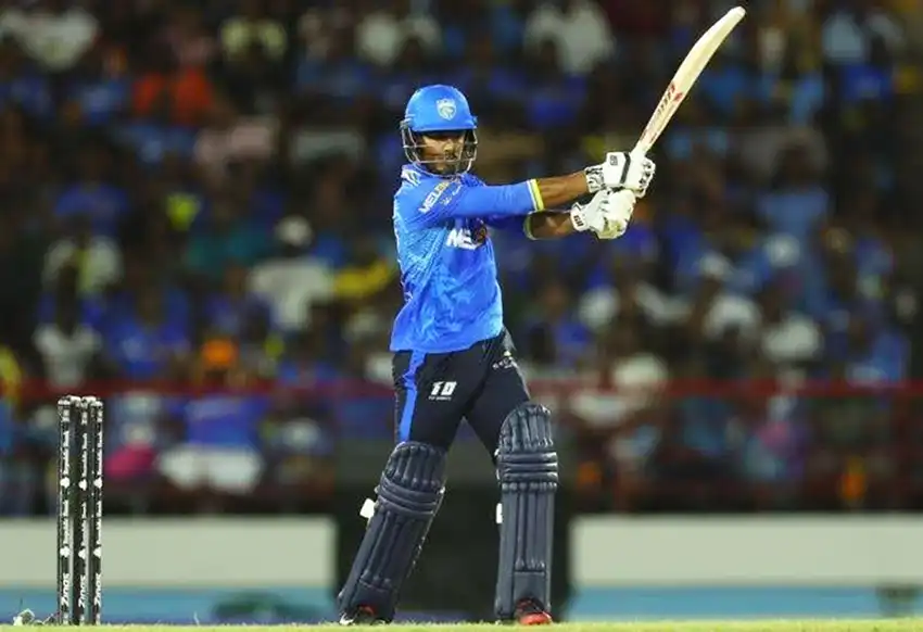 Kamil Pooran saw St Lucia Kings home with an unbeaten fifty [Photo credit: CPL T20]