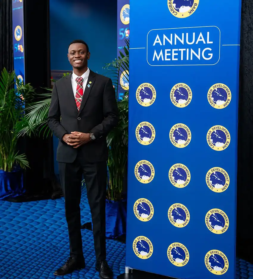 Naeem Philbert, Co-Chair of the CDB Future Leaders Network [Photo Credit: CDB]