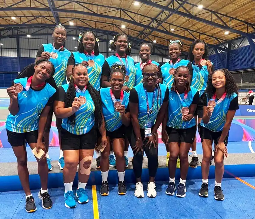 Saint Lucia Sparks Netball Team [Photo credit: Netball Saint Lucia] 