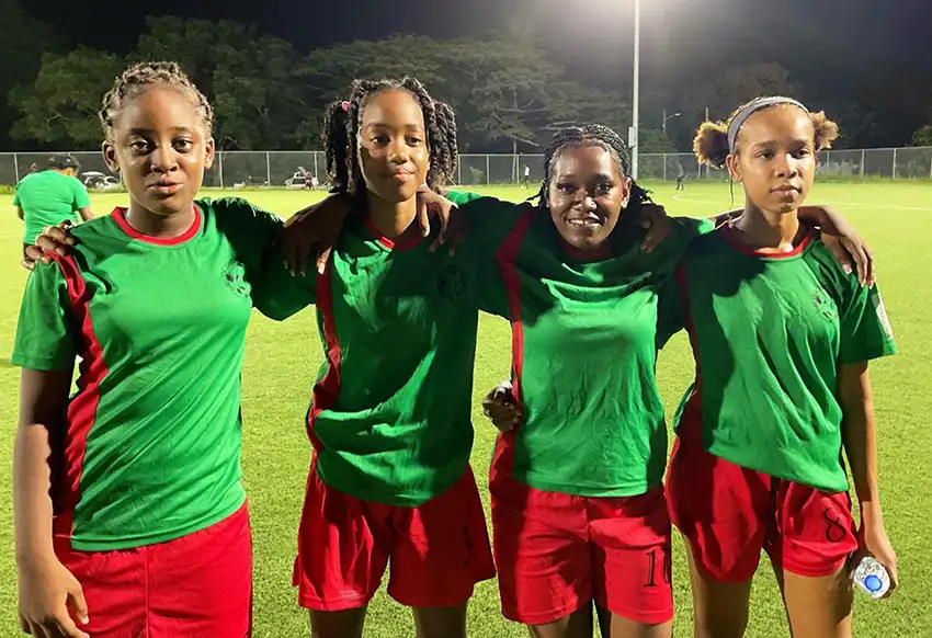 Desruisseaux Women football team [Photo credit: SLFA] 