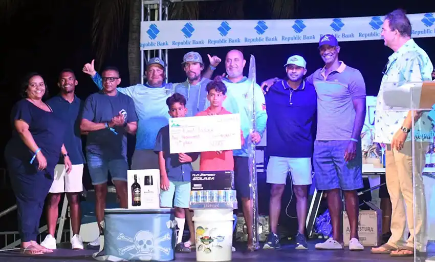Joyful anglers collect their prizes [Photo credit: MYDS]
