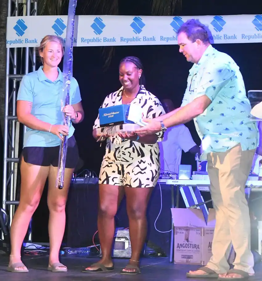 Joyful anglers collect their prizes [Photo credit: MYDS]