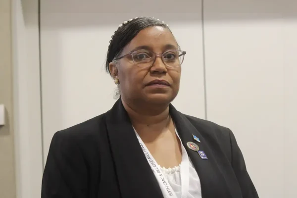 Director of Meteorological Services, Ms. Vigil Saltibus [Photo Credit: MOI]