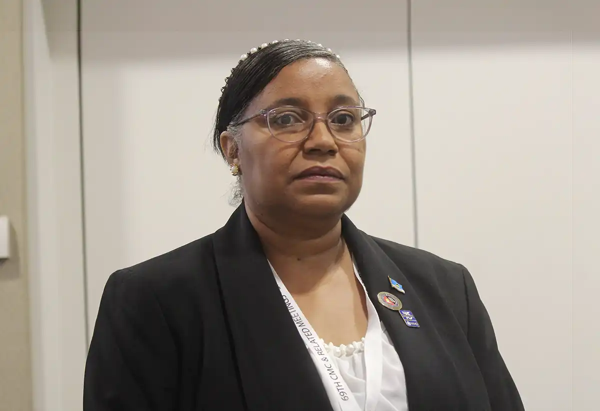 Director of Meteorological Services, Ms. Vigil Saltibus [Photo Credit: MOI]