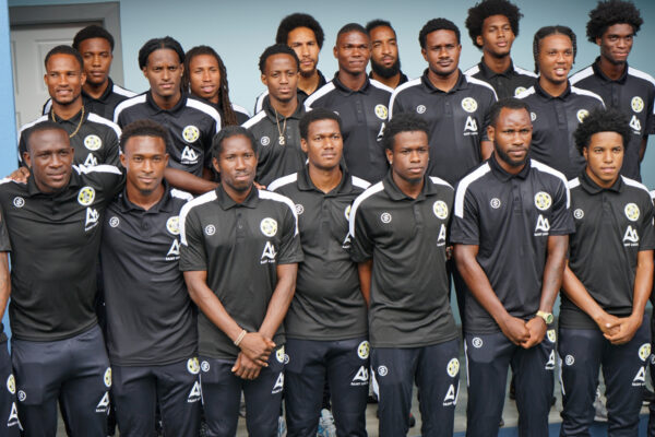 Some of the players to represent Saint Lucia t the CONCACAF Nations League Championship.