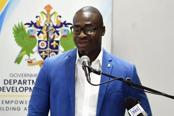 Sports Minister Kenson Casimir [Photo credit: MYDS]