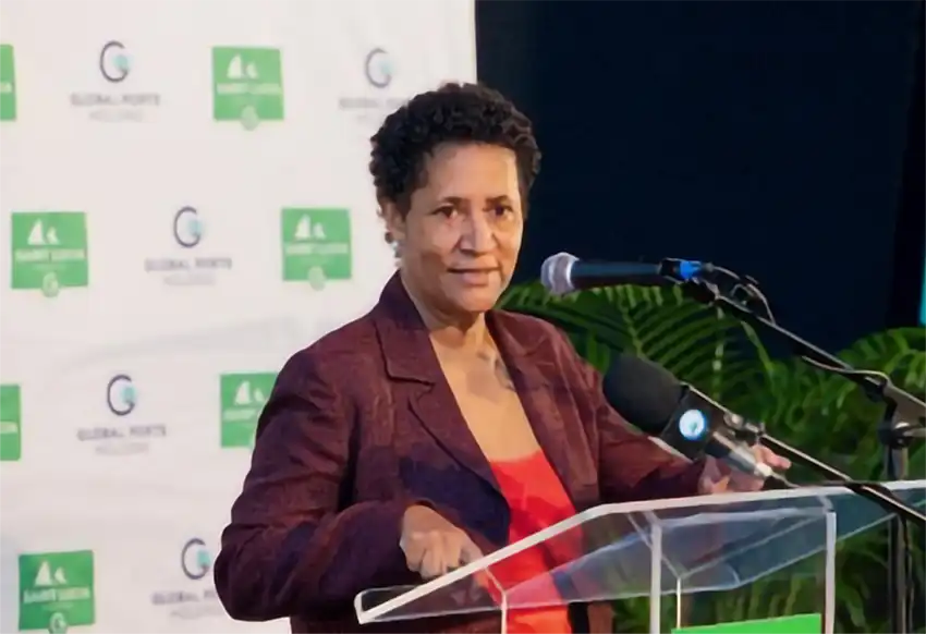 Her Worship Geraldine Lendor Gabriel, Mayor of Castries (Photo credit: SLCP)