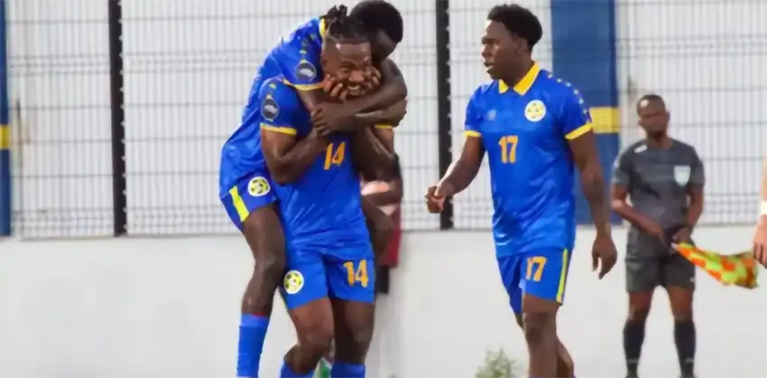 Saint Lucia keeps promotion hopes alive (Photo credit: Concacaf)