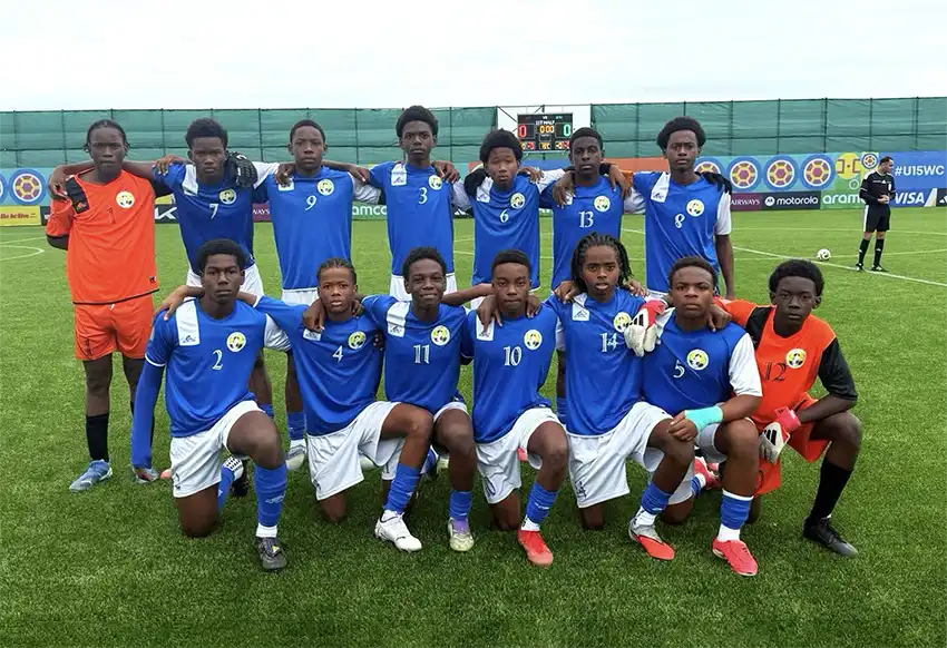 St. Lucia Under 15 National Team. Photo Credit: SLFA