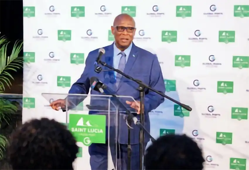 Stephenson King, Minster for Local Government, Public Service, Transport, Information, & Utilities Regulation (Photo credit: SLCP)