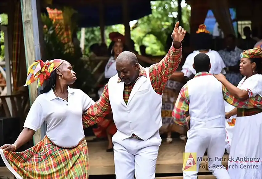Vibrant cultural display at launch of Kweyol Heritage Month (Photo credit: FRC] 